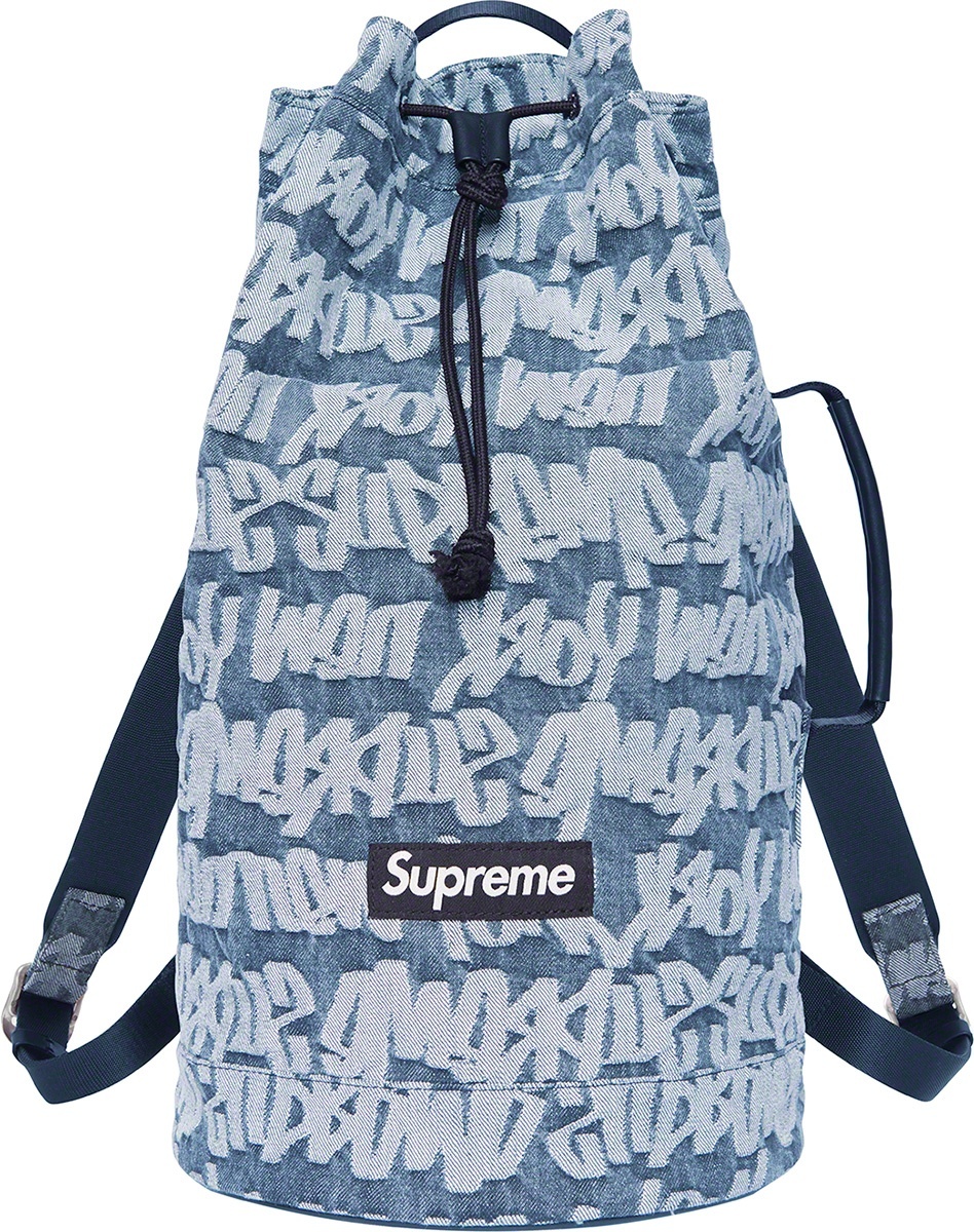 Fat Tip Jacquard Denim Backpack view 7